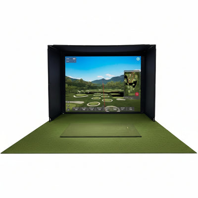 Golf Simulator Enclosure Kit – Choose 8X8 Ft, 10X8 Ft, or 12X8 Ft – Complete Frame + Enclosure + HD Impact Screen (Home Indoor/Outdoor Practice)