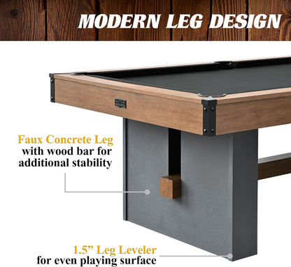 Urban Drop Pocket Pool Table, Premium Billiard Table