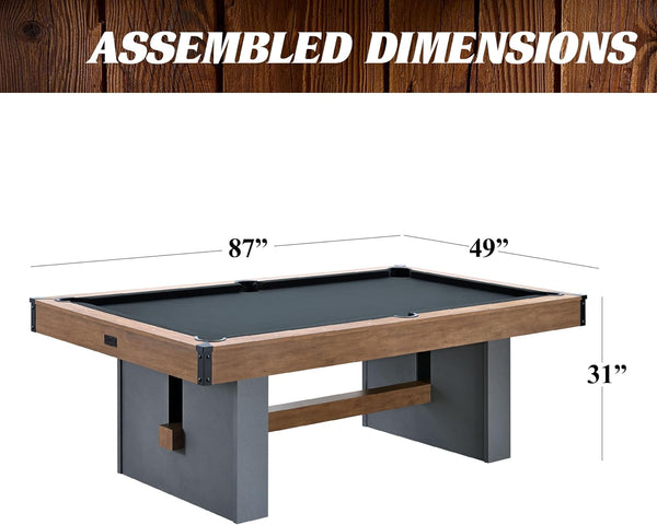 Urban Drop Pocket Pool Table, Premium Billiard Table
